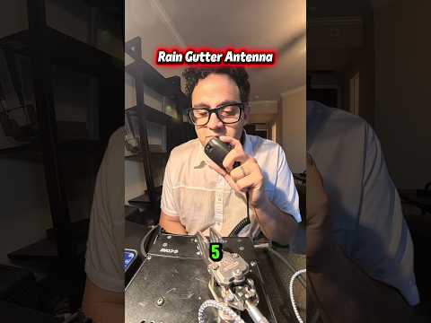 Love a gutter antenna! #hobby #hamradio #experement #antenna #howto thumbnail
