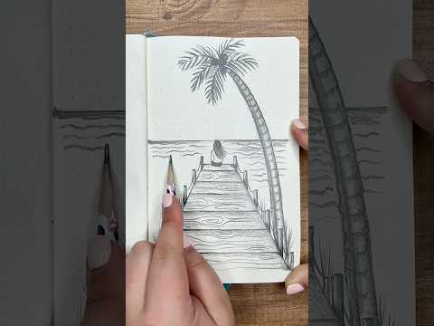 Landscape drawing ⛰️🌴 thumbnail