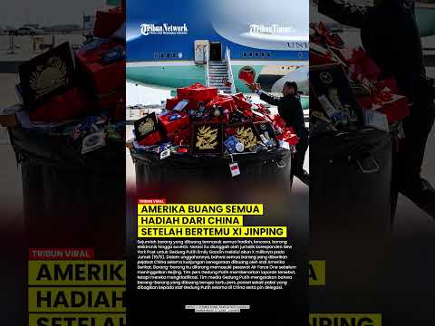 TAKUT AKSI SADAP CHINA? ROMBONGAN PRESIDEN TRUMP BUANG SEMUA BARANG PEMBERIAN CHINA SEBELUM KE AS thumbnail
