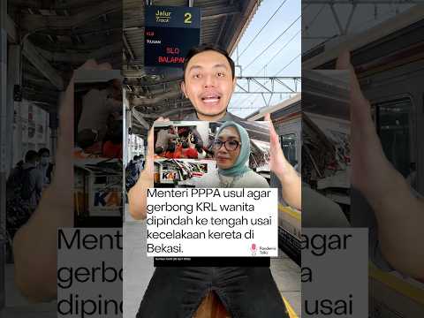 Menteri PPPA mau pindahin gerbong khusus perempuan ke tengah kereta? #shorts thumbnail