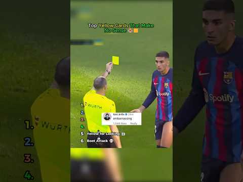 Top Yellow Cards That Make No Sense ?? thumbnail