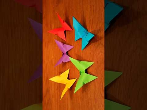 Easy Origami Butterfly #shorts thumbnail