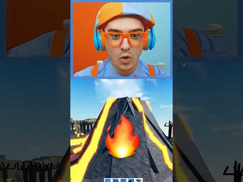 The Floor is Lava on ROBLOX? 🌋 Gaming with Blippi! #shorts thumbnail