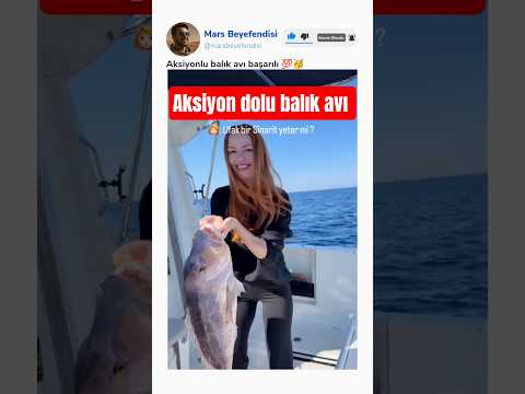 Denizde giderken sinarit balığı avlayan ablamız thumbnail
