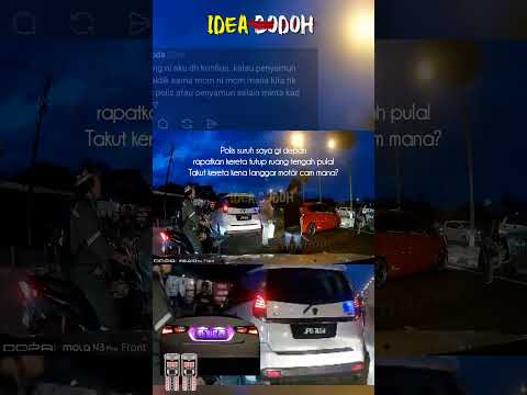 POLlS TAK BERUNIFORM BUAT ROADBLOCK "SIAP SURUH KERETA ORANG AWAM TOLONG TAHAN JALAN" thumbnail