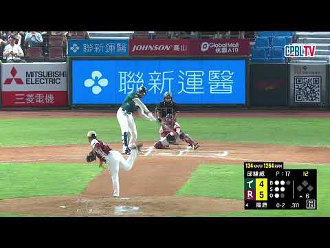 05/31 台鋼 VS 樂天 六局上，邱駿威續投，面對台鋼中心棒次投出三上三下 thumbnail