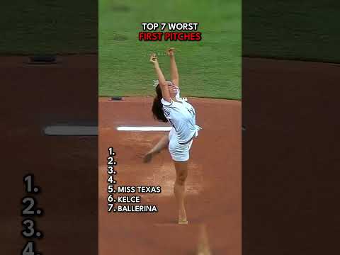 Top 7 Worst First Pitches 😳 thumbnail