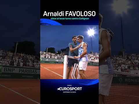 FAVOLOSO Arnaldi! Battuto Collignon 3-2 al terzo turno del #RolandGarros | #Eurosport | #DAZN thumbnail