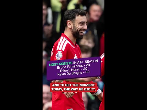 Carrick hails ‘fantastic’ Bruno as the United captain equals the #PremierLeague assist record! thumbnail