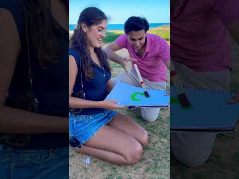 Girl reacts to Floating Paint Illusion 🎨 thumbnail