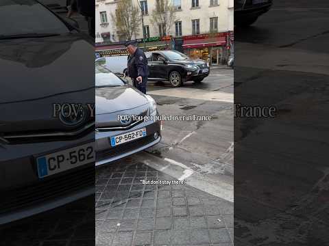 POV You Get Pulled Over In France. #france #police #funny #frenchpolice thumbnail
