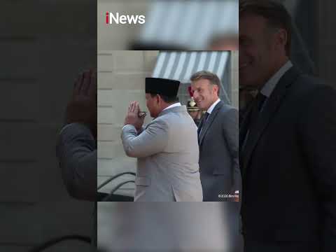 Momen Prabowo Tiba di Istana Elysee Paris, Disambut Hangat Macron dan Ibu Negara #shorts thumbnail