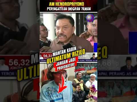 HENDROPRIYONO ULTIMATUM RIZIEQ❗️IMIGRAN JANGAN JADI PROVOKATOR? #shorts thumbnail