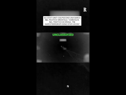 Usa colpiscono barca nel Pacifico Orientale: "Coinvolta nel trasporto di droghe. Uccisi 3 narcos" thumbnail