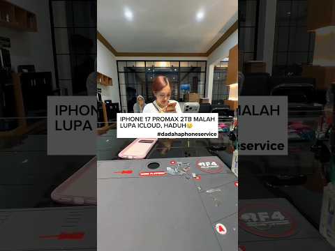 Iphone 17 Promax 2TB malah lupa icloudnya, haduhhh? #handphone #iphone #service #shorts #shortvideo thumbnail