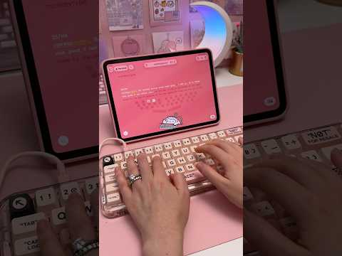 This keyboard sounds so satisfying 💕 | iPad accessories | desk setup thumbnail