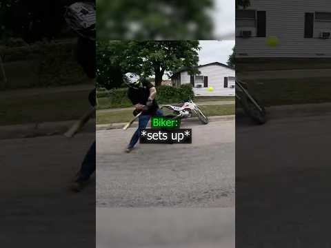 Biker Hits with Bat !? thumbnail