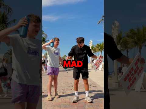 He stole my phone and buried it in the sand! thumbnail
