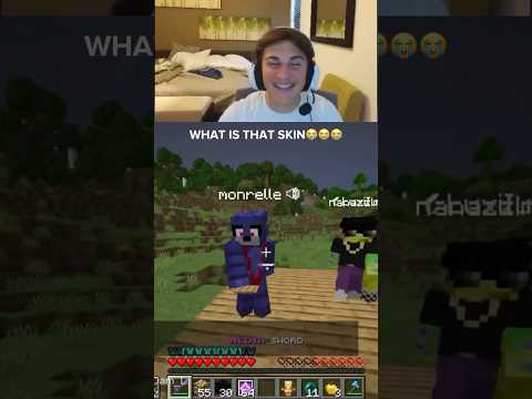 I think he really likes the outfit? #minecraft #gaming thumbnail