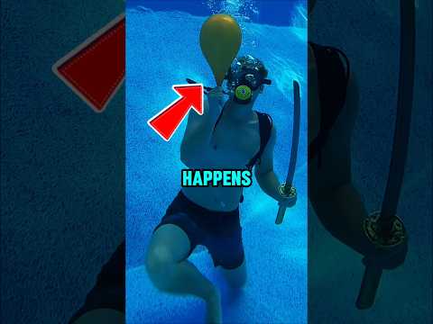 Popping Balloon Underwater and This Happened‼️😱 thumbnail