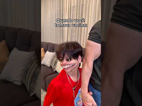 QUANDO VOCÊ TOMAVA VACINA!😹kkk        #shorts #humor thumbnail