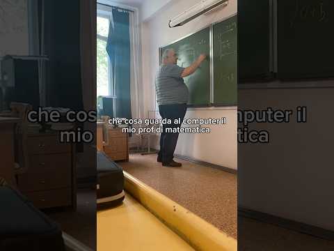 Pov: Cosa guarda al Computer il nostro Prof di Matematica thumbnail