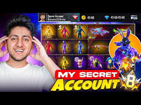 My Secret Free Fire Id Which I Never Showed You 😳 Collection And Gameplay- Garena Free Fire thumbnail