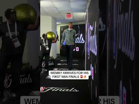 Wemby has officially arrived for his NBA Finals debut 🏆 thumbnail