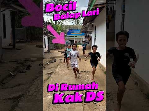 Bocil balap Lari di rumah kak DS #comedy #minivlog #anakdesa #jelly #lari thumbnail