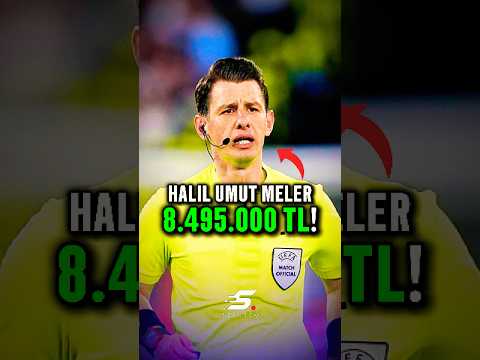 Halil Umut Meler 8.495.000 TL! 😳 #Hakem #SüperLig #Futbol thumbnail