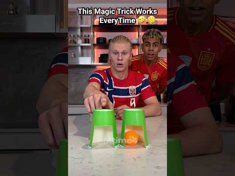 Haaland vs The Magic Cups ??? #football #haaland #parody thumbnail