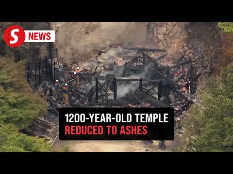 Fire guts 1,200-year old Japanese temple for sacred 'eternal flame' thumbnail