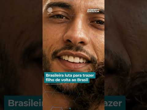 Brasileira luta para trazer filho de volta ao Brasil | #DomingoEspetacular #shorts thumbnail