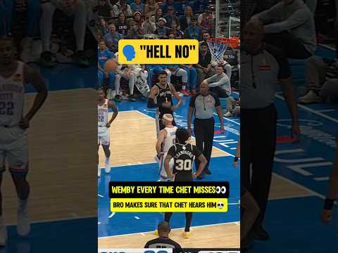 Wemby REALLY doesn't like Chet? thumbnail