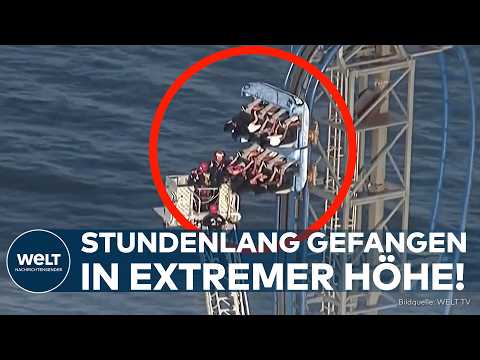 STUNDENLANG IN DER HÖHE GEFANGEN! Achterbahn-Horror in Texas – Schüler hängen in 20 Metern Höhe fest thumbnail