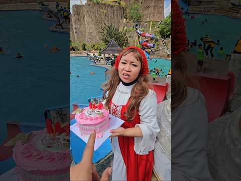 bawang merah mau seluncurin kueh ulang tahun#trendingshorts thumbnail