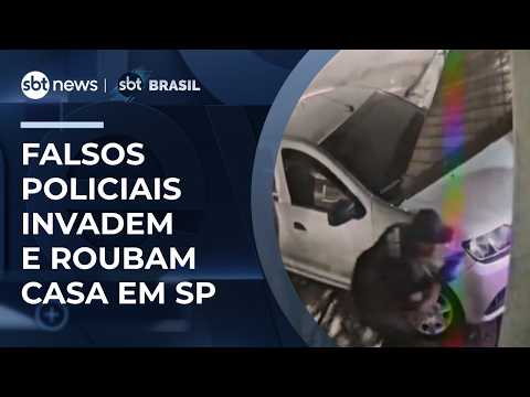 Falsos policiais invadem e roubam casa na zona sul de São Paulo | #SBTBrasil thumbnail