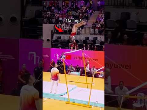 Did she just do a world's first out of a fall😳 #gymnastics #sports #unevenbars thumbnail