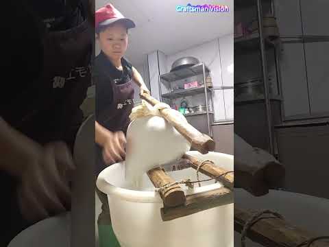 Ancient Rural Craft: Traditional Lever-Pressed Handmade Tofu thumbnail