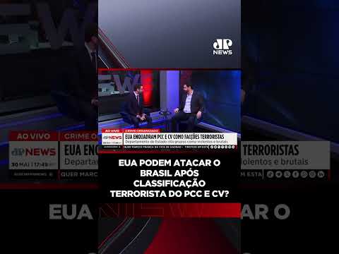 EUA podem atacar o Brasil após classificação terrorista de facções? #shorts thumbnail