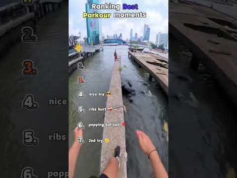 Ranking best Parkour moments #shorts thumbnail