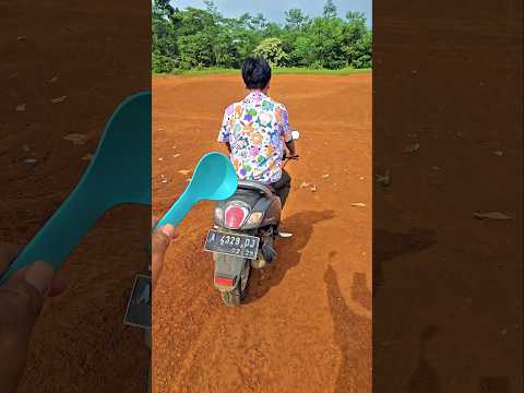 temon temurun make motor jadi patung #trendingshorts thumbnail