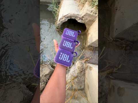 JBL go 4 purple speaker throw water jump testing thumbnail