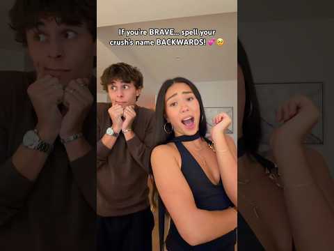 ARE YOU BRAVE? 🤔🥰😭 COMMENT FOR 7 YEARS OF GOOD LUCK! 🍀😅 | Cadel and Mia #funny #couple #shorts thumbnail