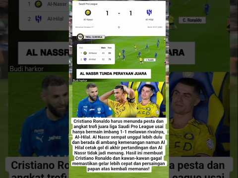 Cristiano Ronaldo harus menunda untuk angkat trofi juara liga Arab Saudi #cristianoronaldo #alnassr thumbnail