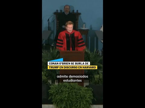 CONAN O’BRIEN da un DISCURSO DE GRADUACIÓN en HARVARD #shorts thumbnail