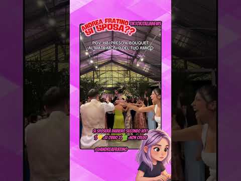 ANDREA FRATINO PRENDE IL BOUQUET AL MATRIMONIO DI LUCA CAMPOLUNGHI E ALICE MUZZA #tiktok thumbnail