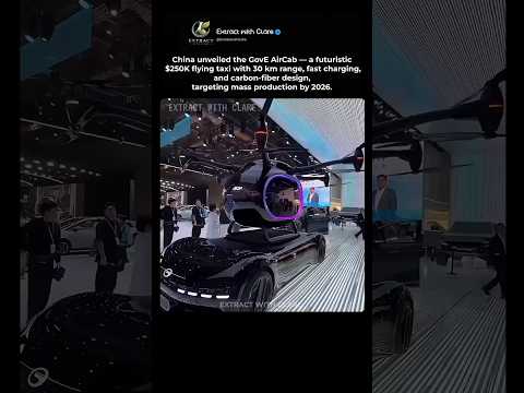 China’s Futuristic Flying Taxi Revealed ?⚡ thumbnail