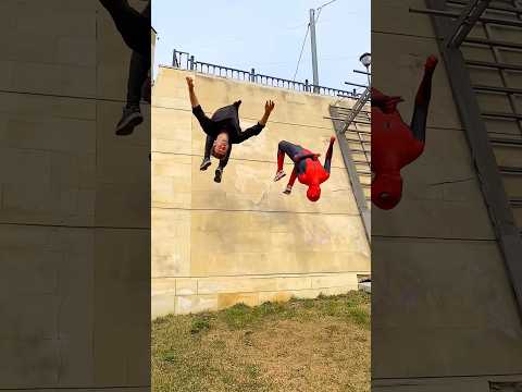 Parkour vs Spider-Man? #spiderman thumbnail