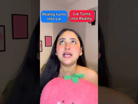 Reality turns into lie or Lie turns into reality #funnyshorts #ytshorts #shorts ￼ thumbnail